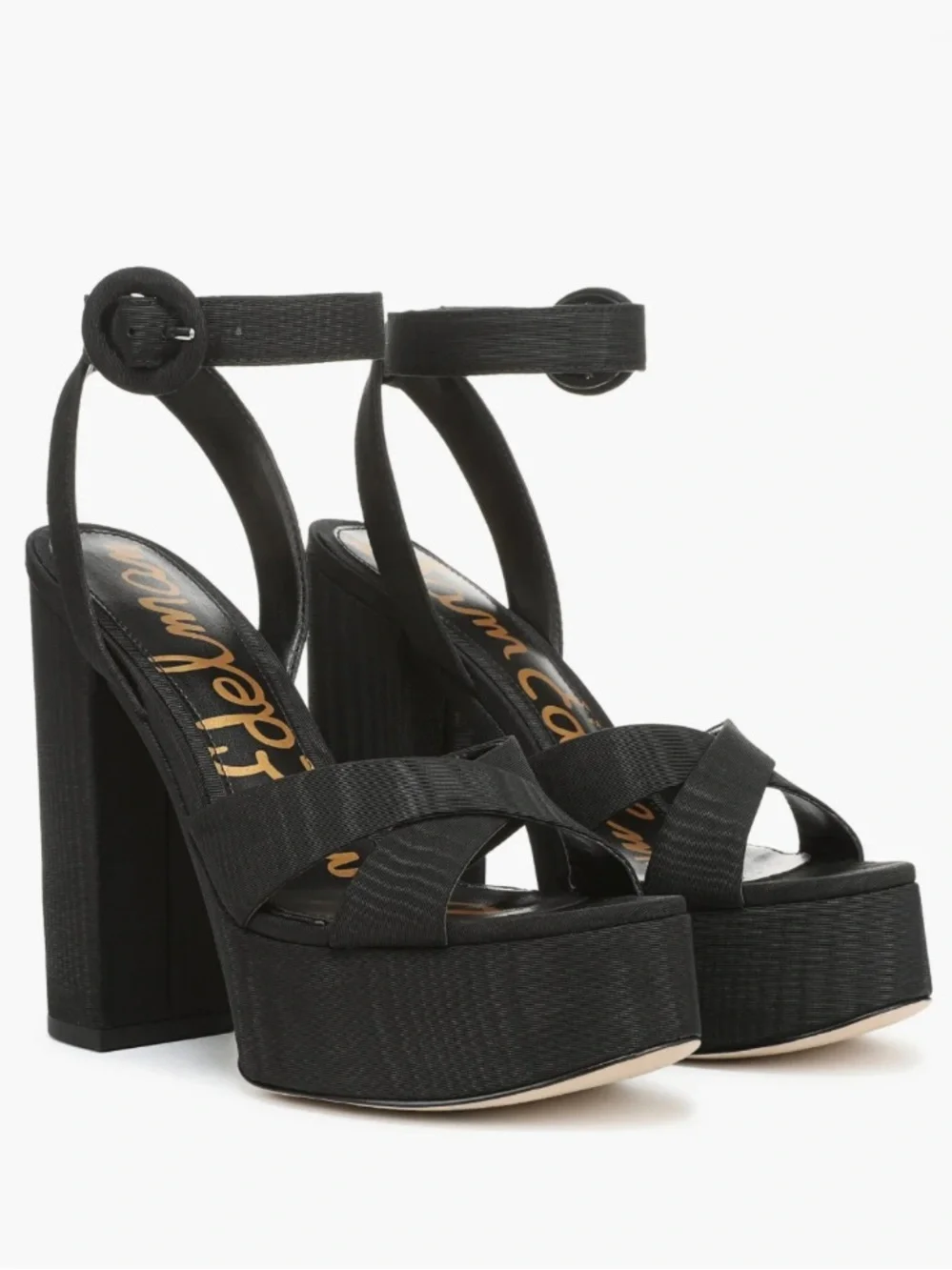 Sam Edelman Black Savannah Platform Sandal